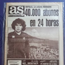 Coleccionismo deportivo: AS 15-7-1984 MARADONA AL NÁPOLES. Lote 220793231