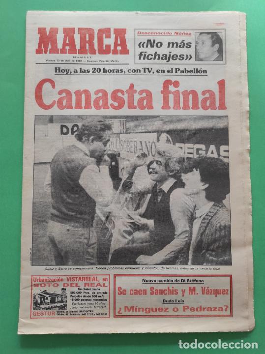 Collectionnisme sportif: DIARIO MARCA 1984 FINAL LIGA BASKET REAL MADRID BAR&Ccedil;A 83/84 - LOZANO
