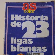 Coleccionismo deportivo: REVISTA SUPLEMENTO DIARIO AS. HISTORIA DE 23 LIGAS BLANCAS. REAL MADRID AÑO 1988. 120GR. Lote 221167228
