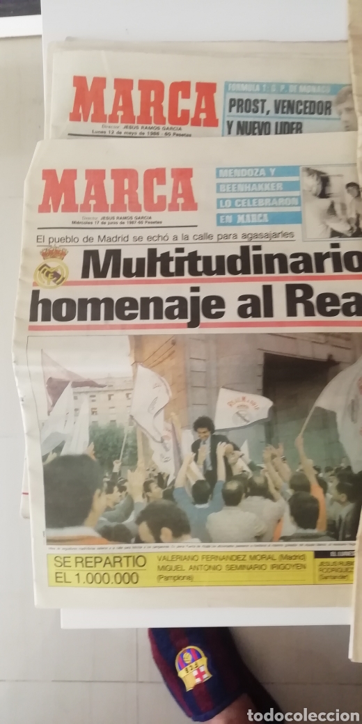 Collectionnisme sportif: Real Madrid campe&oacute;n 1987. Celebraci&oacute;n y fastos.