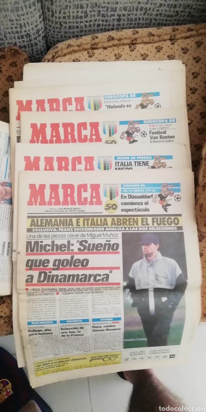Collectionnisme sportif: Eurocopa 1988. Diario marca 8 junio. Partido inaugural