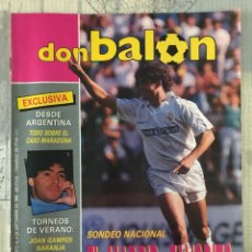 Coleccionismo deportivo: FÚTBOL DON BALÓN 724 - POSTER TOMAS - MARADONA - SPORTING - BARÇA - R. MADRID - ESPANYOL. Lote 221279118