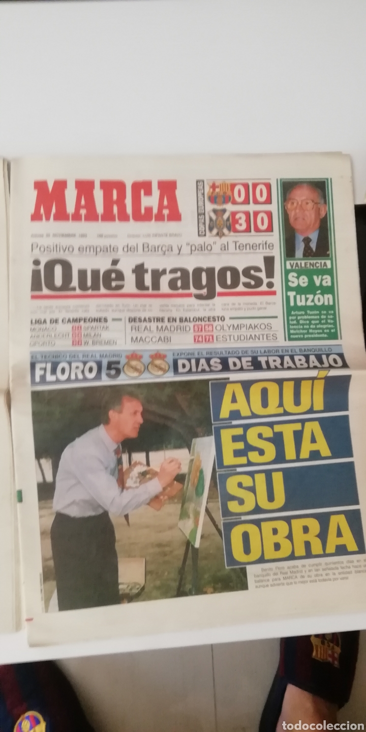 Collectionnisme sportif: Diario Marca. Benito floro, 500 d&iacute;as 1993.