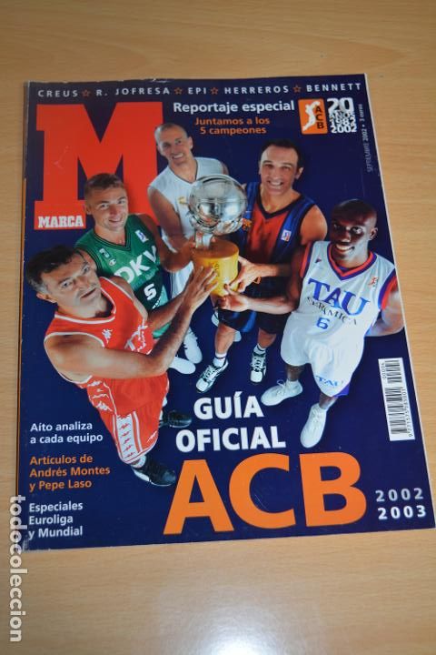 Coleccionismo deportivo: GUIA MARCA ACB BASKET 2002-03 - Foto 1