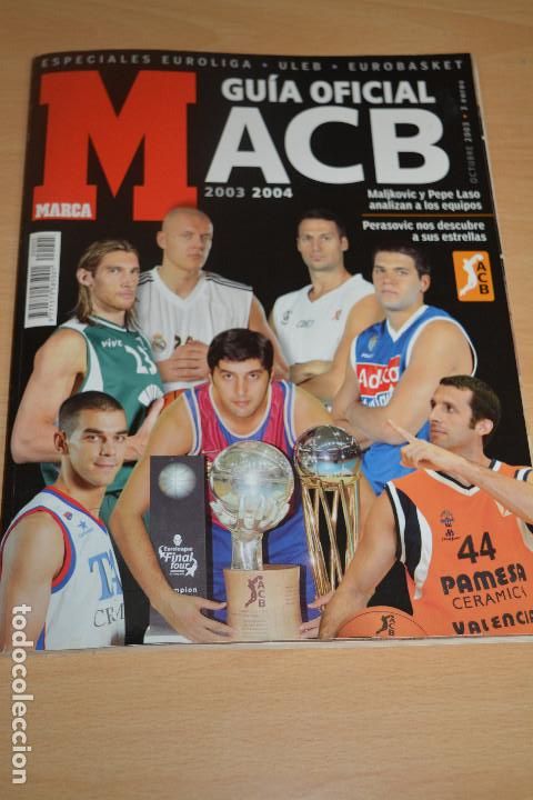 Collectionnisme sportif: GUIA MARCA ACB BASKET 2003-04
