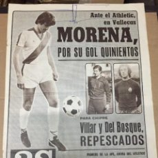 Coleccionismo deportivo: AS (30-11-1979) MORENA VILLAR DEL BOSQUE CARRETE GUERRI MIGUEL MUÑOZ ANDORRA PAIS DE MONTAÑAS. Lote 222587701
