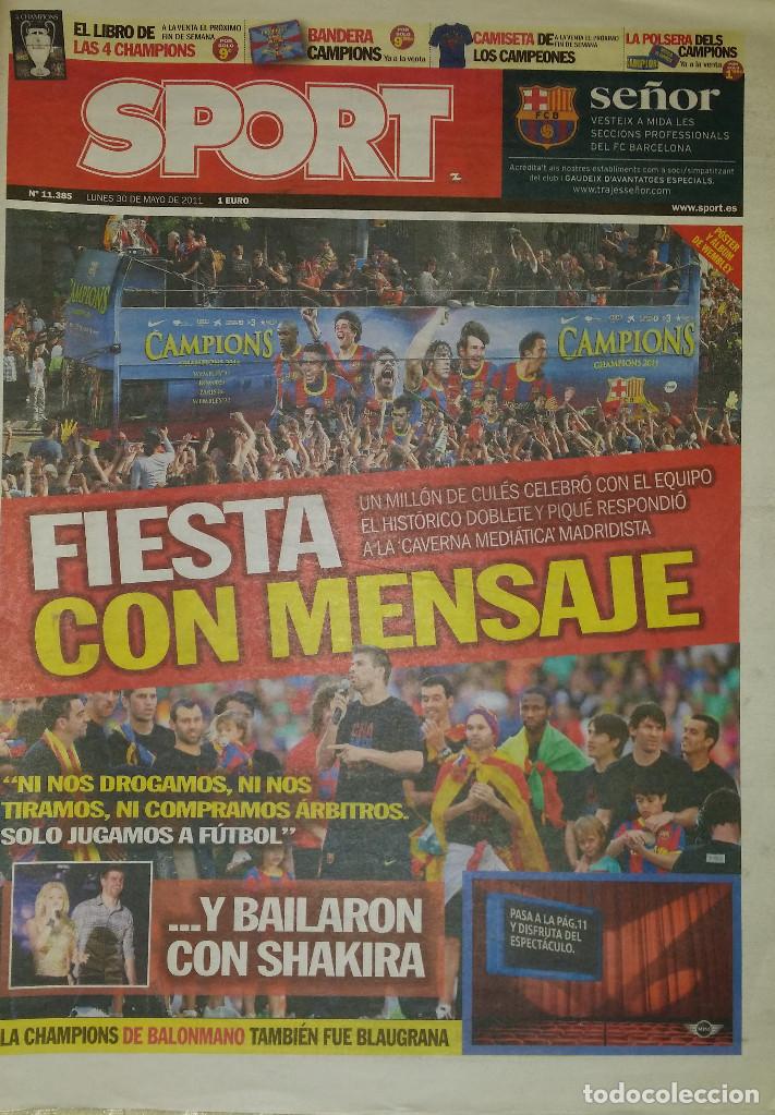 FINAL CHAMPIONS 2011 - FC BARCELONA & MANCHESTER UNITED (Coleccionismo Deportivo - Revistas y Periódicos - Sport)