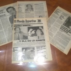 Coleccionismo deportivo: MUNDO DEPORTIVO 29 JULIO 1981 BARCELONA NUÑEZ DIMITE NOTICIAS BARÇA 8 PÁG PLASTIFICADAS PERFECTAS
