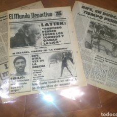 Coleccionismo deportivo: MUNDO DEPORTIVO 9 AGOSTO 1981 BARCELONA LATTEK RIFE NOTICIAS BARÇA 6 PÁGINAS PLASTIFICADAS