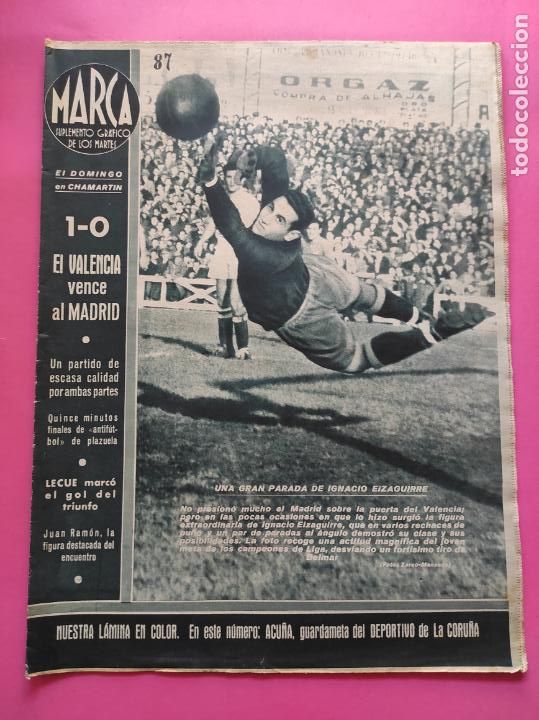 Collectionnisme sportif: SEMANARIO MARCA 1942 LIGA 42/43 GRANADA REAL BETIS ZARAGOZA OVIEDO DEPORTIVO CORU&Ntilde;A CD CASTELLON