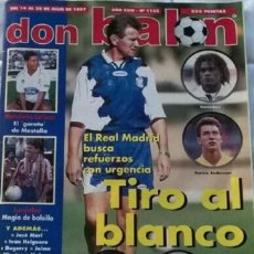 Coleccionismo deportivo: REVISTA DON BALON Nº 1135 - 14 20 JULIO 1997 - TIRO AL BLANCO - POSTER URZAIZ. Lote 226057640