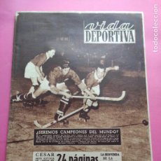 Coleccionismo deportivo: VIDA DEPORTIVA Nº 299 1951 ESPECIAL CELEBRACIÓN BARÇA CAMPEON COPA 50/51 CESAR - ESPAÑA-BELGICA