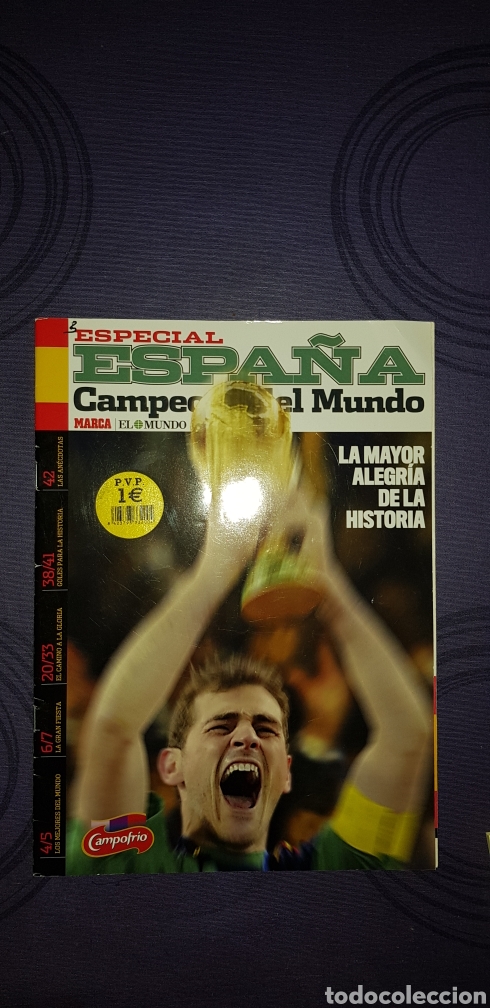 Collectionnisme sportif: Especial Marca - El Mund, campeones 2010 Espa&ntilde;