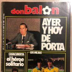 Coleccionismo deportivo: DON BALÓN 444 (ABRIL 1984) DOSSIER PABLO PORTA. HERMANOS MEJÍAS. HUSILLOS. HUGO SÁNCHEZ. CASACOBERTA