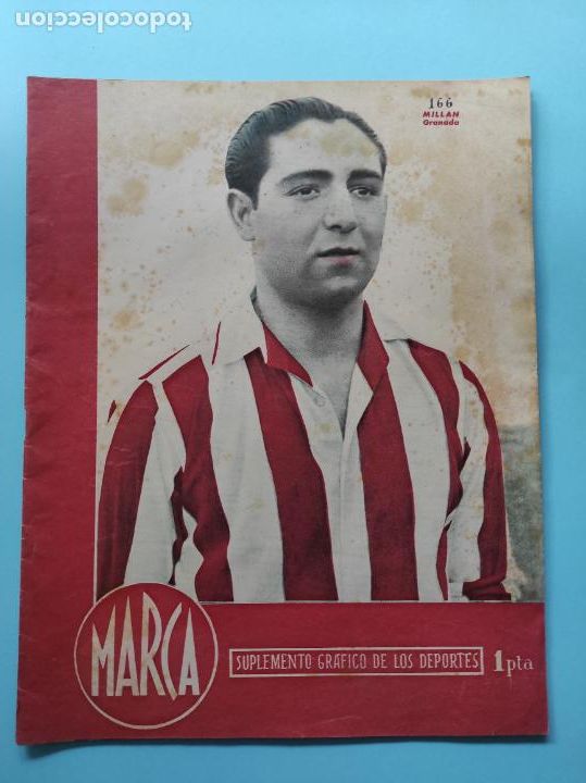 Sammelleidenschaft Sport: PERIODICO MARCA 1945 LIGA 44/45 - VALENCIA 9-3 MURCIA - ESPA&Ntilde;OL 2-0 MADRID - SEVILLA - GRANADA