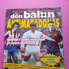 Collezionismo sportivo: REVISTA DON BALON Nº 886 1992 POSTER MANJARIN SPORTING 92/93 - MATEUT - GARITANO - CHRISTIANSEN