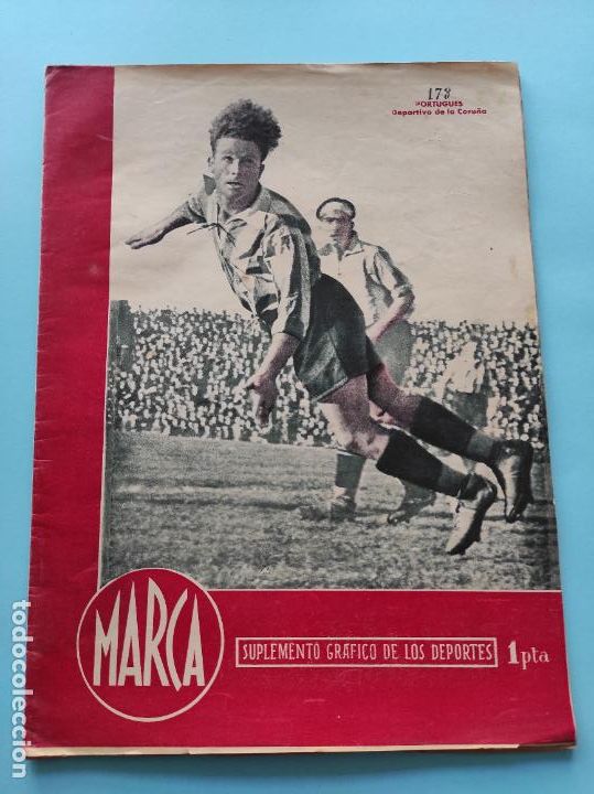 Sammelleidenschaft Sport: PERIODICO MARCA 1945 JORNADA 22 LIGA 44/45 - GRANADA - SPORTING - MURCIA - RCD ESPA&Ntilde;OL - VALENCIA
