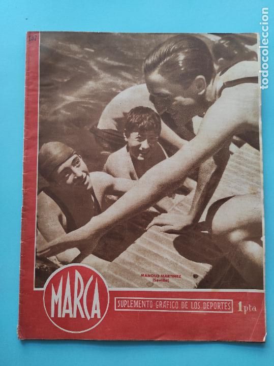 Sammelleidenschaft Sport: PERIODICO MARCA 1945 JORNADA 1 LIGA 45/46 ATHELTIC - ALCOYANO - OVIEDO - VALENCIA - CELTA