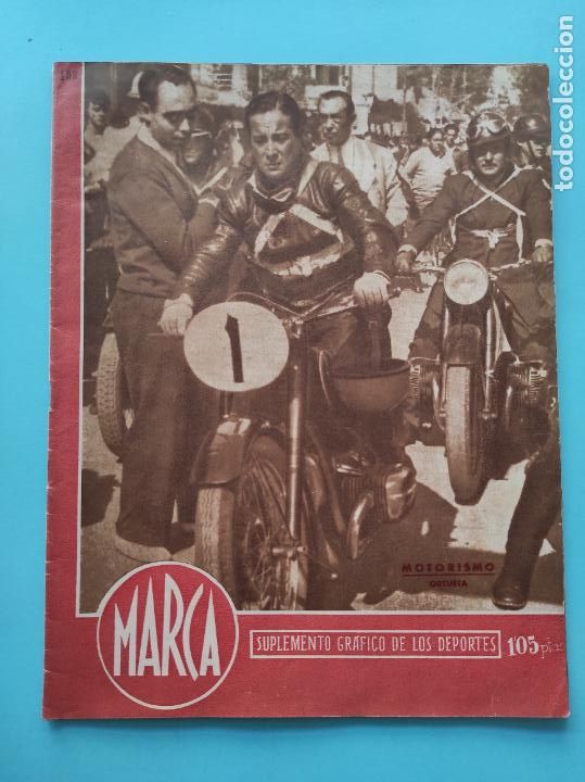 Sammelleidenschaft Sport: PERIODICO MARCA 1945 JORNADA 2 LIGA 45/46 MURCIA - ALCOYANO-OVIEDO - CELTA VIGO - ZARAGOZA-CEUTA