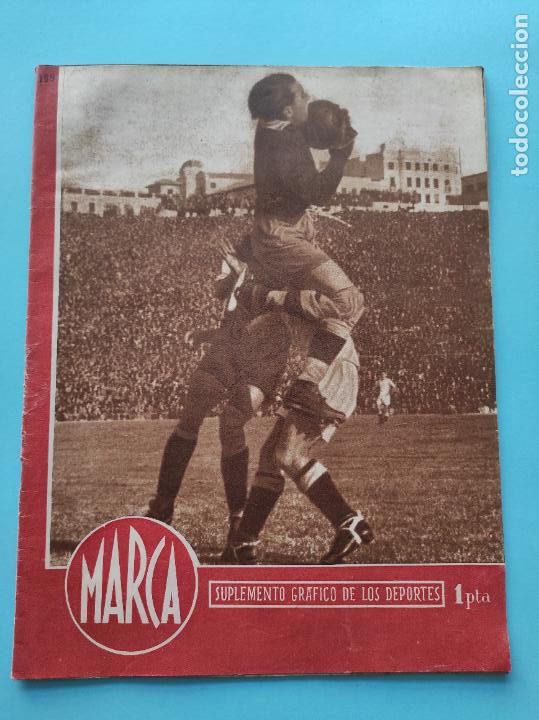Sammelleidenschaft Sport: PERIODICO MARCA 1945 JORNADA 3 LIGA 45/46 VALENCIA - MURCIA - CASTELLON - SPORTING - CELTA - OVIEDO