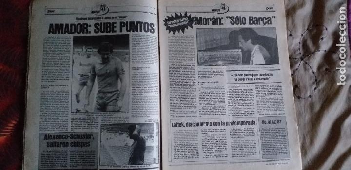 Coleccionismo deportivo: SPORT-Nº608-1981-36 PAGINAS-URRUTI-MORAN-UDO LATTEK-AMADOR-CUSTER-CANITO-CARRASCO-LUIS ARAGONES - Foto 13 - 21071671