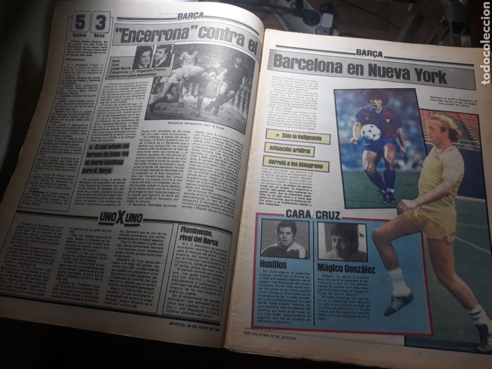 Coleccionismo deportivo: SPORT 29 MAYO 1984 . COSMOS 5 BARCELONA 3 - ULTIMÁTUM MARADONA -SCHUSTER , OFERTA DEL TORINO . - Foto 2 - 238807660