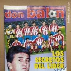 Coleccionismo deportivo: REVISTA DON BALON Nº 1074 AÑO 1996. LOS SECRETOS DEL LIDER AT. MADRID. POSTER RACING SANTANDER 96-97. Lote 240717160