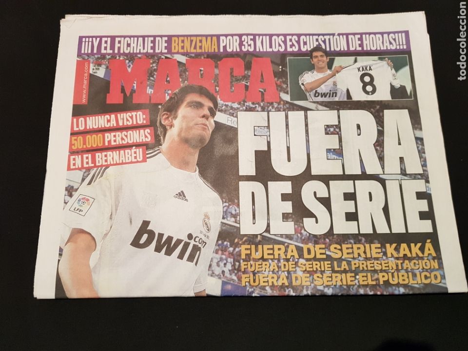 Sports collectibles: PEDIDO M&Iacute;NIMO 10&euro; + GASTOS Peri&oacute;dico Marca Mi&eacute;rcoles 1 de Julio de 2009