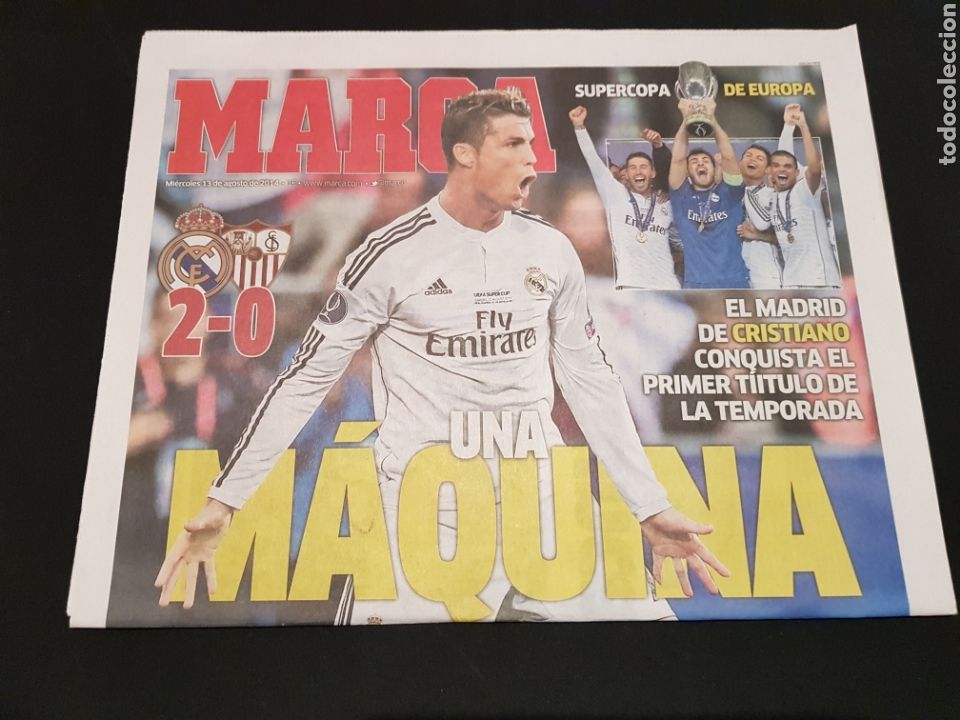 Sports collectibles: PEDIDO M&Iacute;NIMO 10&euro; + GASTOS Peri&oacute;dico Marca Mi&eacute;rcoles 13 de Agosto de 2014