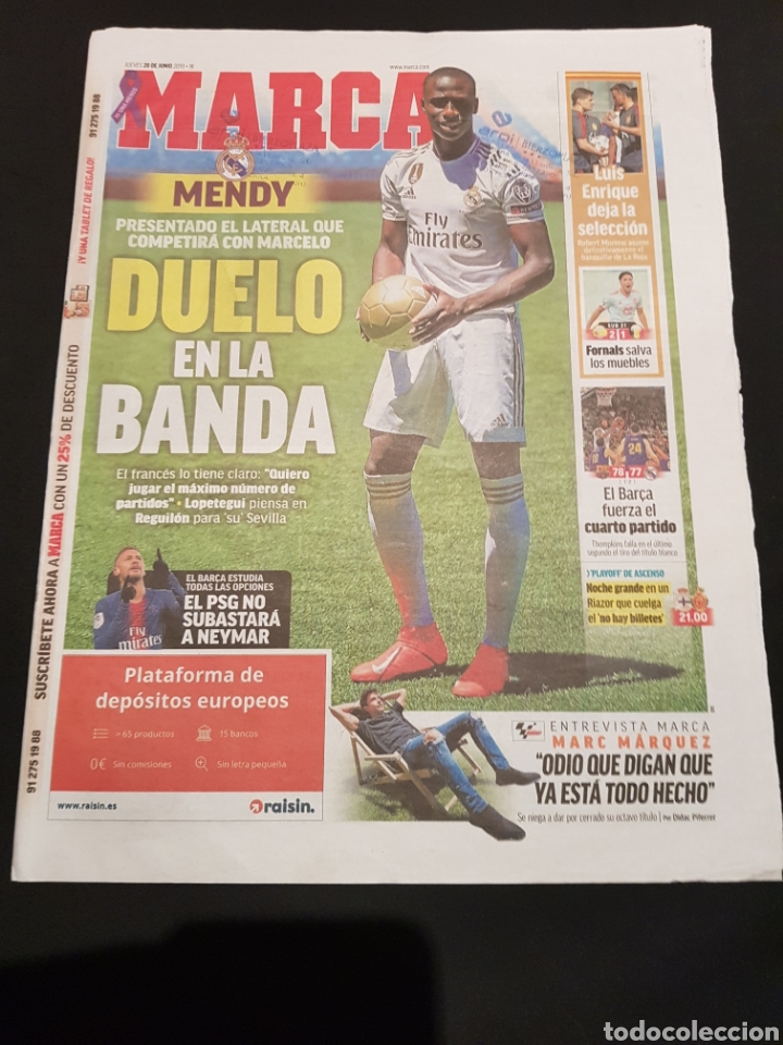 Colecionismo desportivo: Marca Jueves 20 de Junio de 2019.