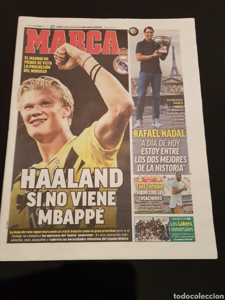 Collezionismo sportivo: Marca Martes 13 de Octubre de 2020 Baloncesto NBA Lakers ganan 17⁰ anillo frente a Miami Heat