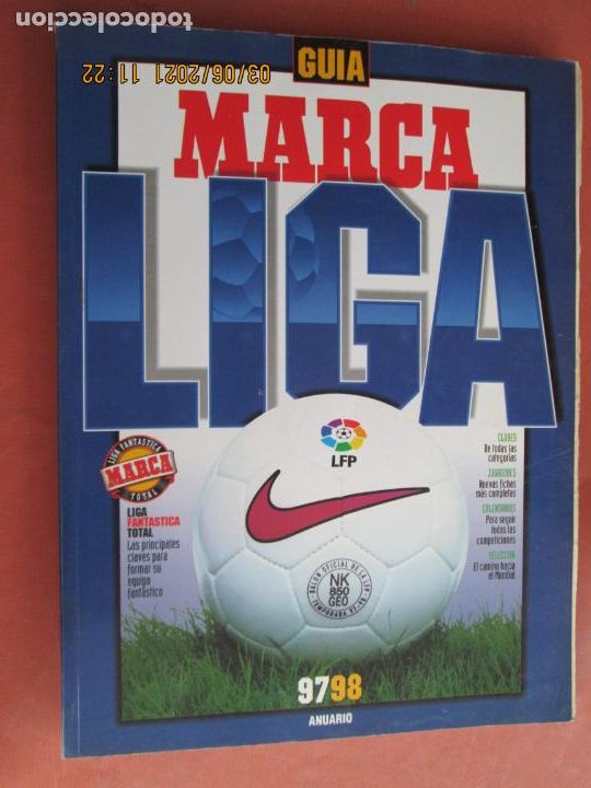 Colecionismo desportivo: GUIA LIGA MARCA 97/98 ANUARIO - LIGA NACIONAL DE FUTBOL PROFESIONAL