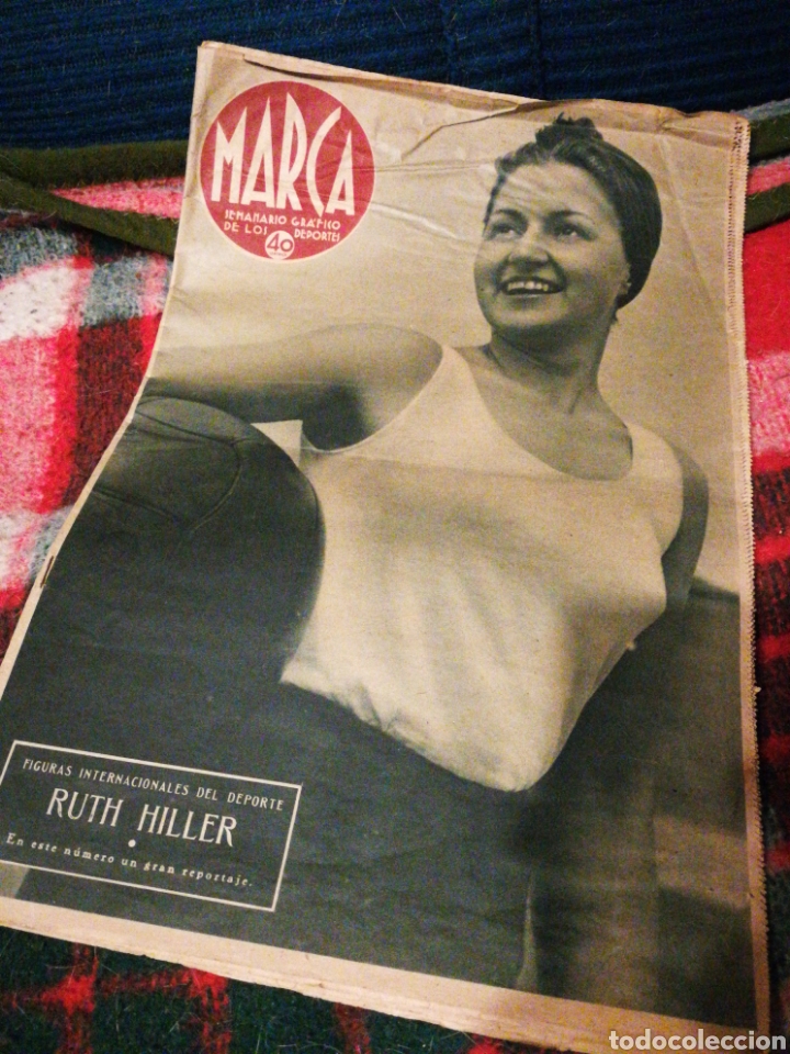 Colecionismo desportivo: SEMANARIO GR&Aacute;FICO DEPORTES MARCA- N&deg;47 (3 ENERO 1940).