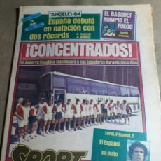Coleccionismo deportivo: SPORT 30 JULIO 1984 EL BARCELONA CONCENTRADO 12 DIAS EN ANDORRA - CANITO - CUADERNO LOS ANGELES 84. Lote 246938190