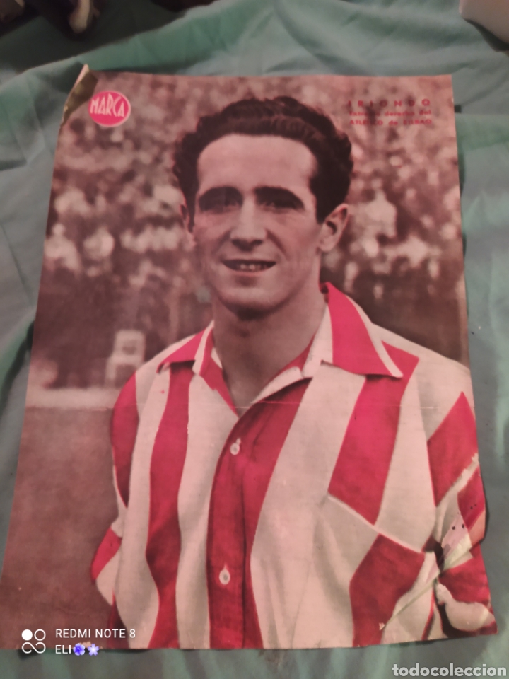 Sammelleidenschaft Sport: ESTAMOS LIQUIDANDO. Poster peri&oacute;dico marca a&ntilde;os 50 , iriondo , Atl&eacute;tico de bilbao