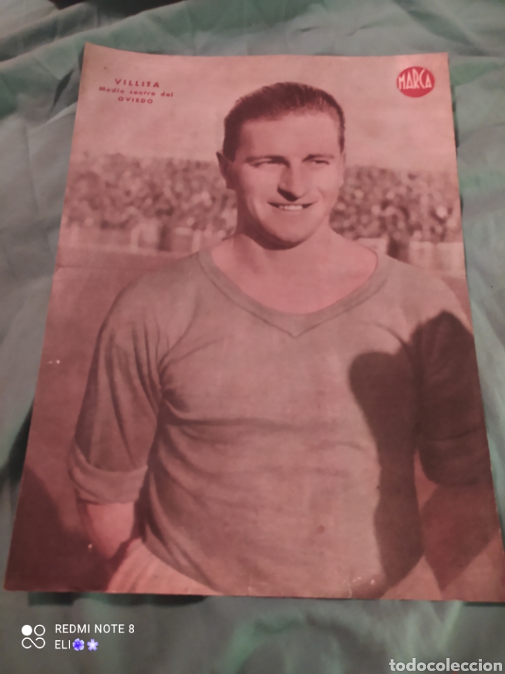 Sammelleidenschaft Sport: ESTAMOS LIQUIDANDO. Poster peri&oacute;dico marca a&ntilde;os 50 , villita , oviedo