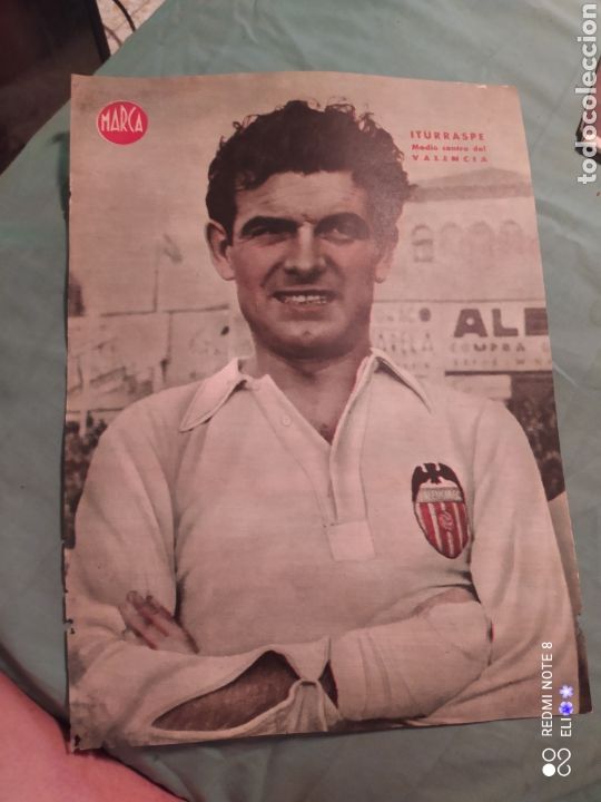 Sammelleidenschaft Sport: ESTAMOS LIQUIDANDO. Poster peri&oacute;dico futbol marca a&ntilde;os 50 , Iturraspe , Valencia