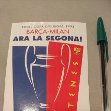 Coleccionismo deportivo: PEGATINA SPORT 1994 FINAL COPA EUROPA BARÇA MILAN. Lote 247763960