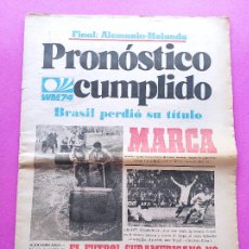Coleccionismo deportivo: DIARIO MARCA MUNDIAL ALEMANIA 74 WORLD CUP WM 1974 NETHERLANDS 2-0 BRASIL CRUYFF GERMANY POLAND