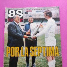 Coleccionismo deportivo: REVISTA AS COLOR Nº 523 FINAL COPA EUROPA 80/81 REAL MADRID LIVERPOOL POSTER GENTO 1981 SEIS COPAS. Lote 250147870