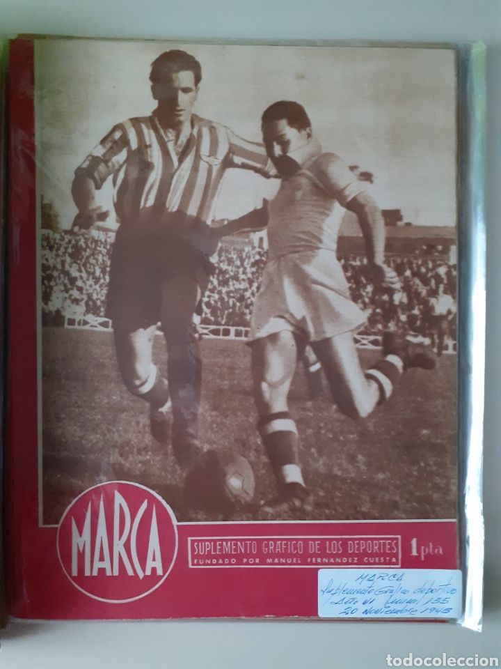 Colecionismo desportivo: Marca . Semanario gr&aacute;fico de los deportes n&uacute;mero 155 fecha 20 d&eacute; noviembre de 1945
