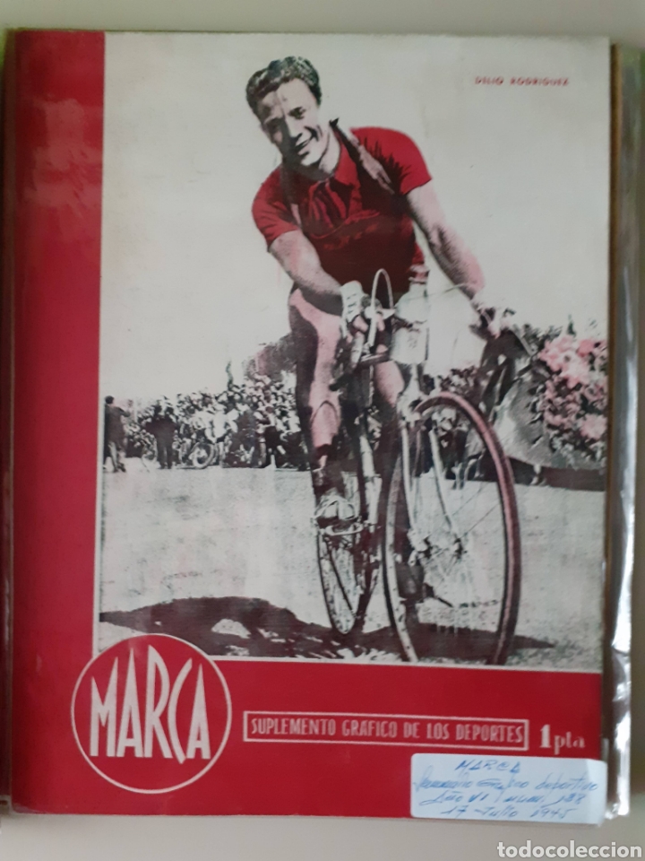 Colecionismo desportivo: Marca . Semanario gr&aacute;fico de los deportes n&uacute;mero 138 fecha 17 d&eacute; julio de 1945