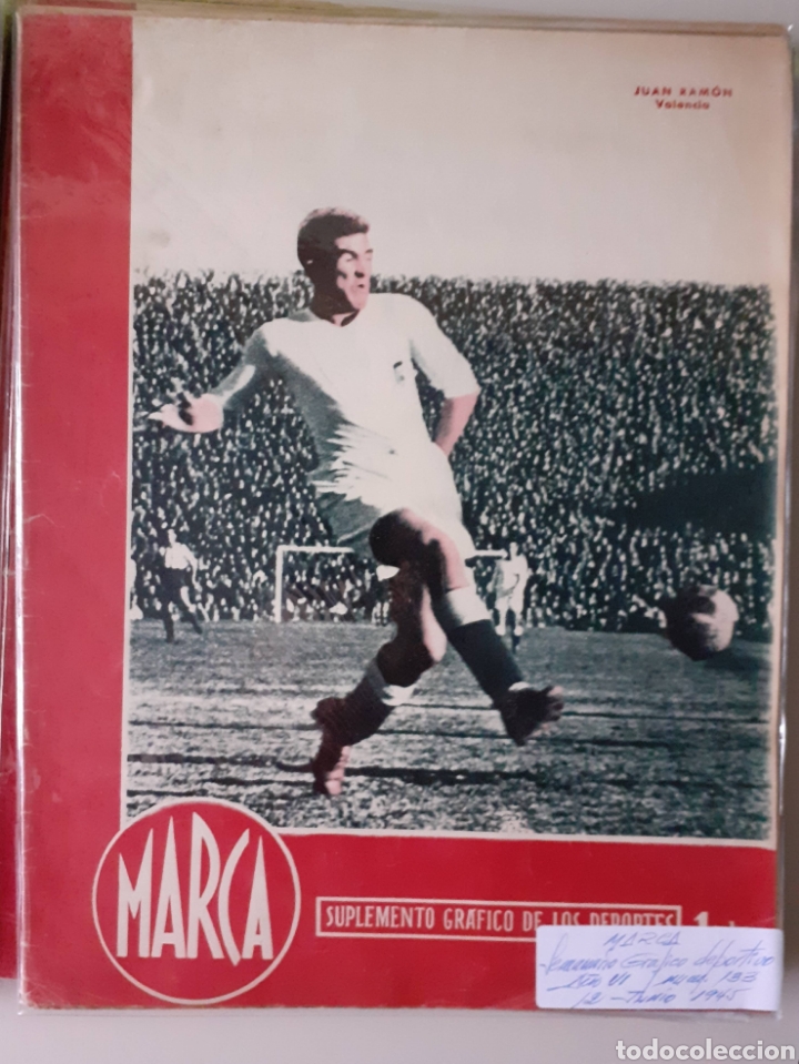 Colecionismo desportivo: Marca. Semanario gr&aacute;fico de los deportes n&uacute;mero 133 fecha 12 d&eacute; junio de 1945