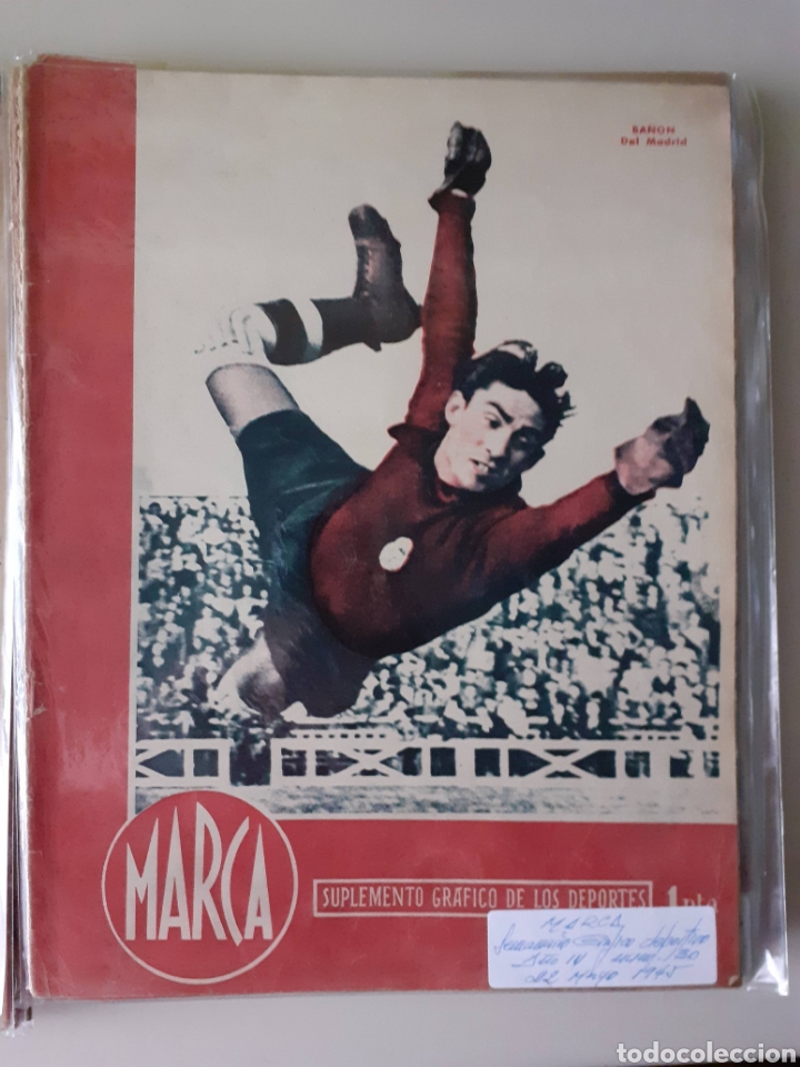Colecionismo desportivo: Marca. Semanario gr&aacute;fico de los deportes n&uacute;mero 130 fecha 22 de mayo de 1945