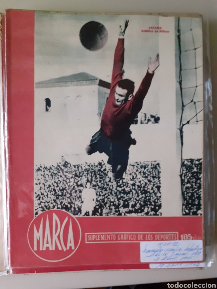 Colecionismo desportivo: Marca. Semanario gr&aacute;fico de los deportes n&uacute;mero 123 de fecha 3 de Abril de 1945