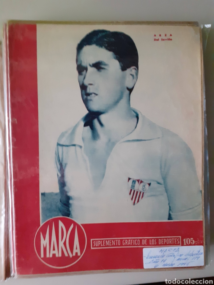 Colecionismo desportivo: Marca. Semanario gr&aacute;fico de los deportes n&uacute;mero 119 de fecha 6 de marzo de 1945