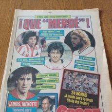 Coleccionismo deportivo: SPORT 13 JULIO 1984 .¡ QUE ”MERDE” !.HUGO SANCHEZ , DA SILVA , SARABIA , ARCHIBALD. FICHAJES ?