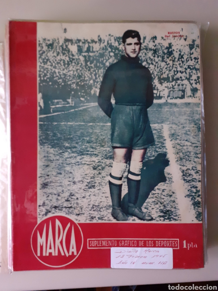 Colecionismo desportivo: Marca. Semanario gr&aacute;fico de los deportes n&uacute;mero 116 de fecha 13 de febrero de 1945