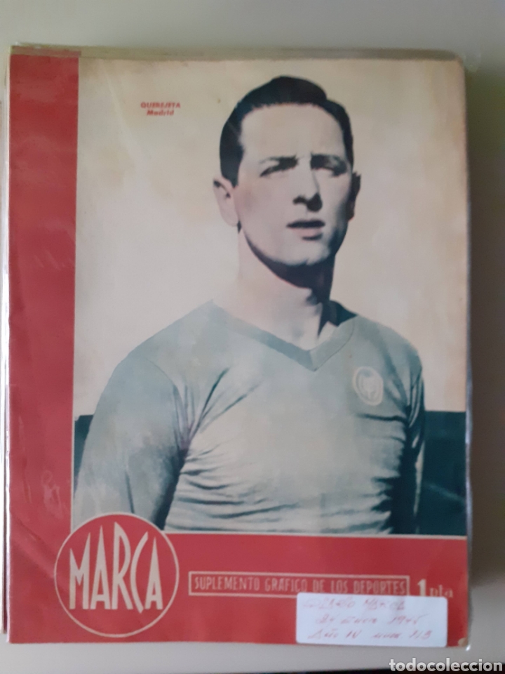 Colecionismo desportivo: Marca. Semanario gr&aacute;fico de los deportes n&uacute;mero 113. De fecha 24 de enero de 1945