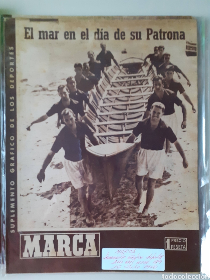 Colecionismo desportivo: Marca. Semanario gr&aacute;fico de los deportes n&uacute;mero 189 fecha 16 de julio 1946
